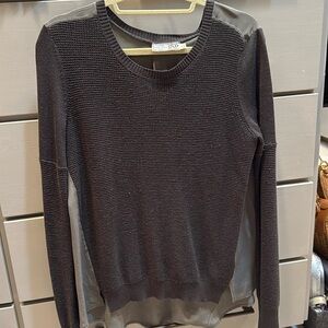 Go by Go Silk sweater/silk top in brown and taupe